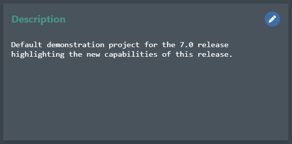 Sub Projects Description Section