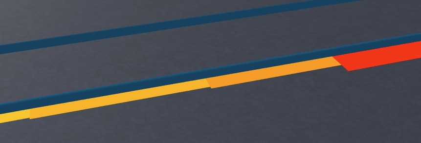 Showing a bar visualisation data on a connection