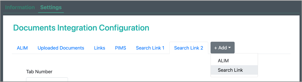 Configuration Add Button