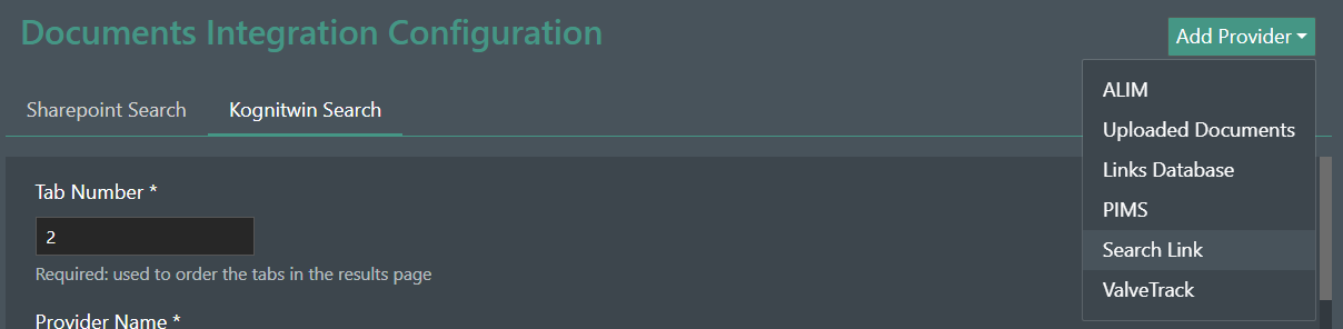 Configuration Add Button