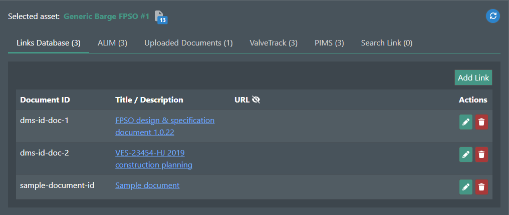 Updated Database Links results