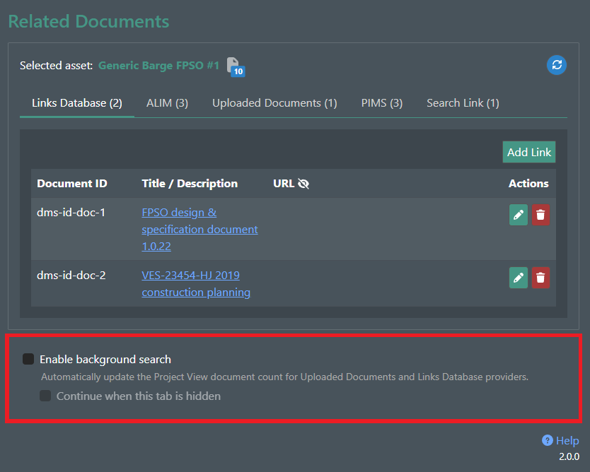 Background search queue