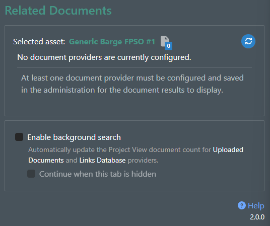 No configured providers message