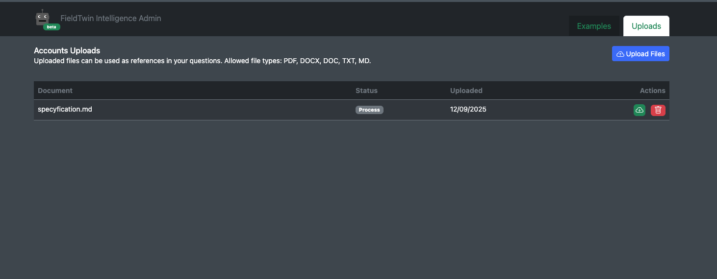 Admin Uploads Management
