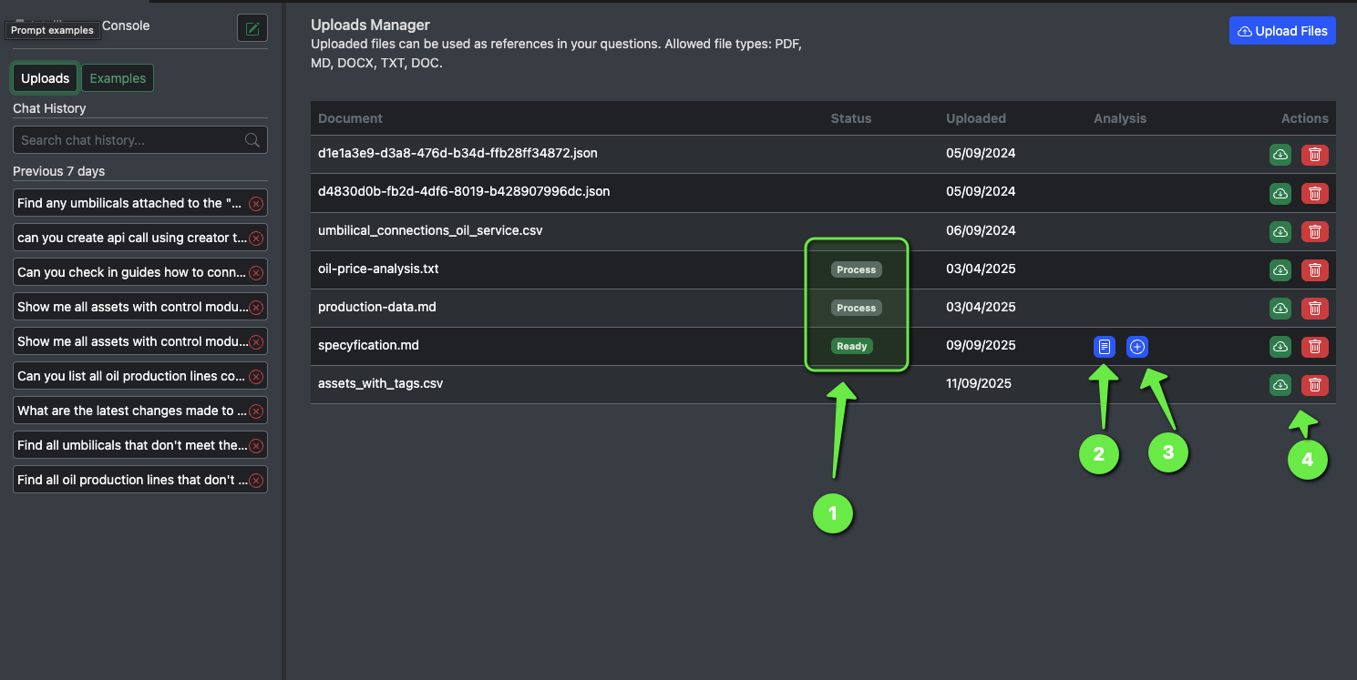 File Uploads Manager