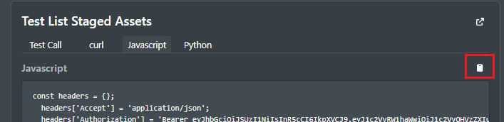 Copy icon location