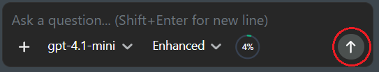 Default send button