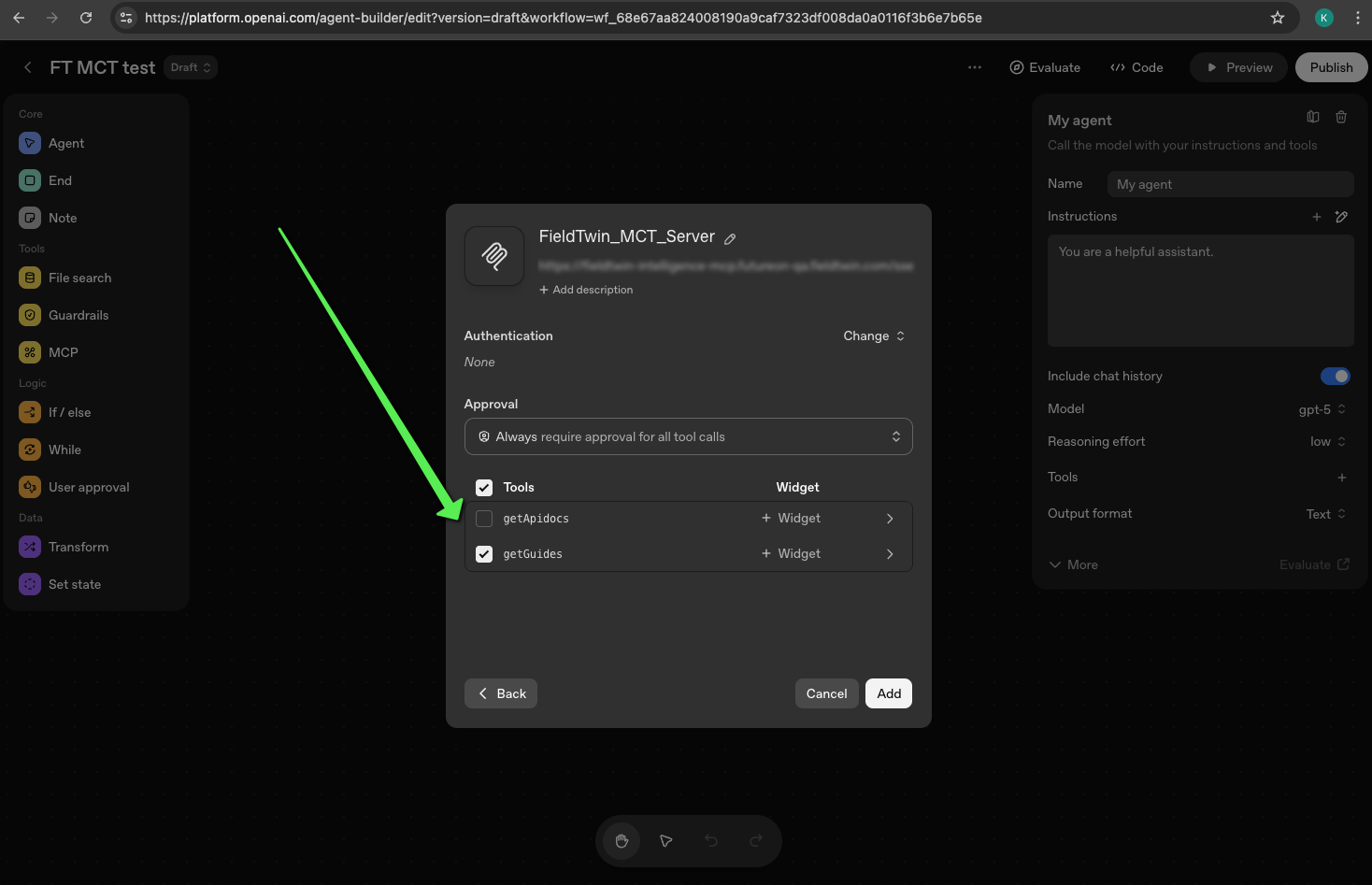 OpenAI Select MCP Tools