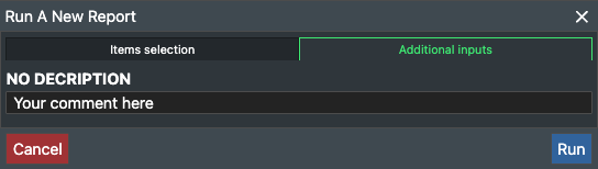 Report screenshot