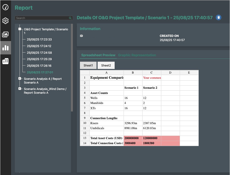 Report screenshot