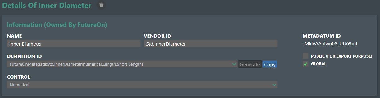 Metadata Definitions