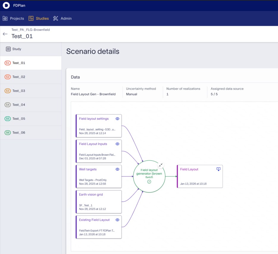 FieldTwin Existing Infrastructure as part of the Brownfield workflow