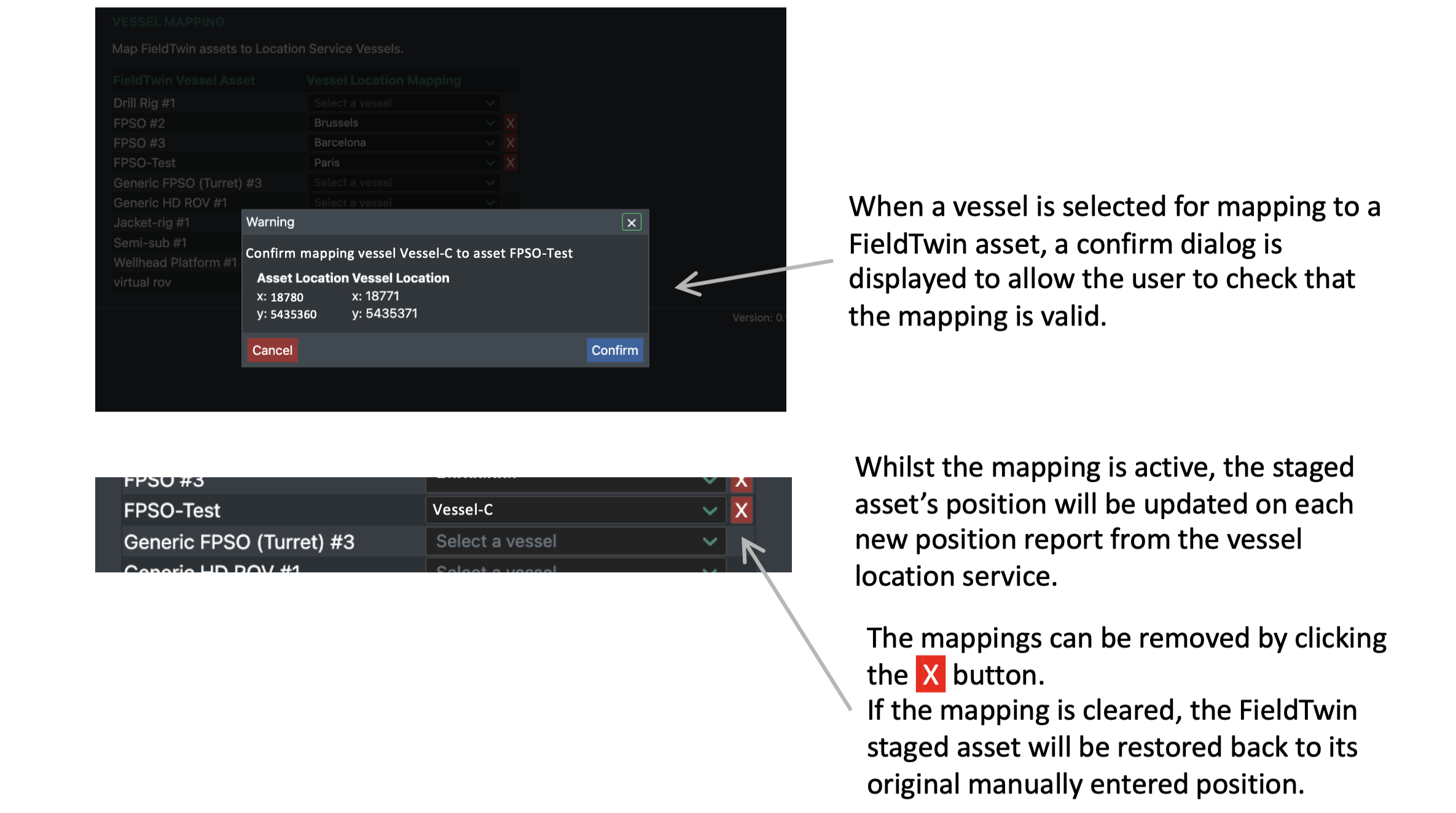 Vessel Location mapping