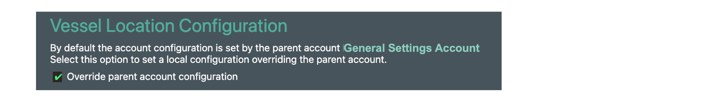 Parent Admin Settings