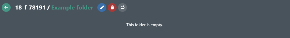 New folder view