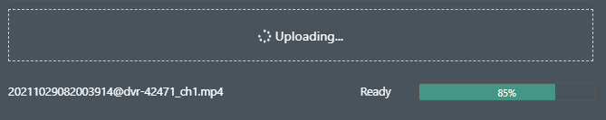 Manual uploading process
