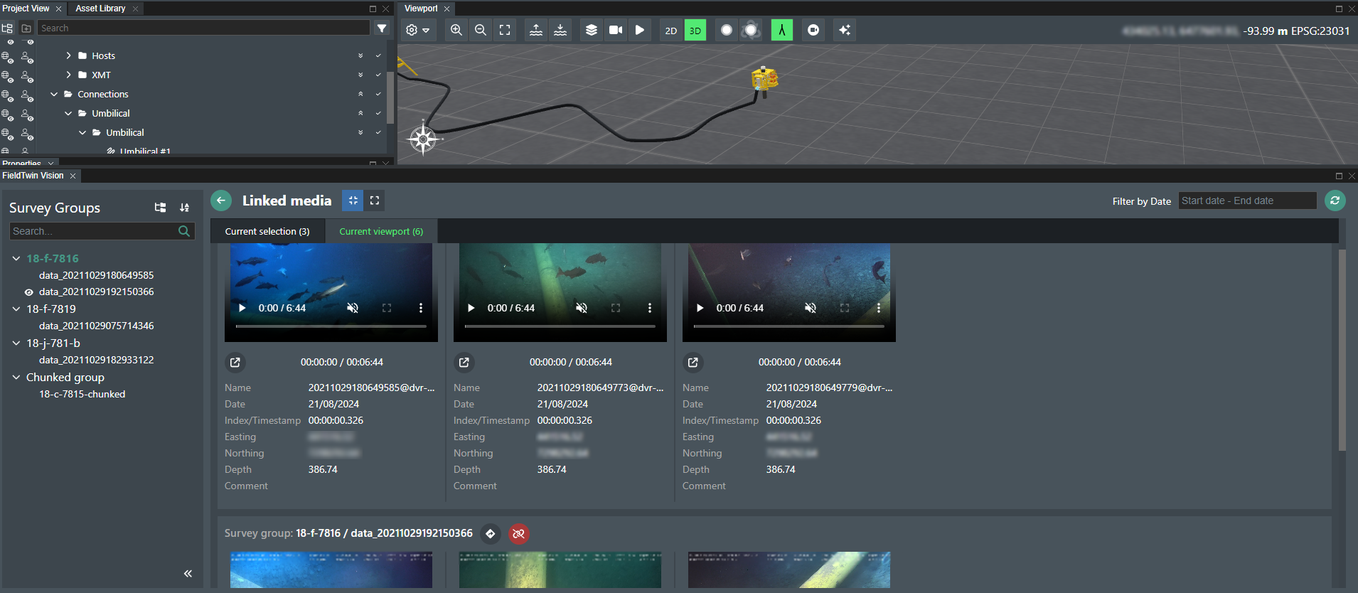 View linked media - current viewport
