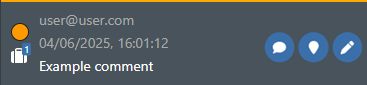 Linked task comment
