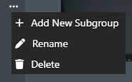 Sub Group Actions