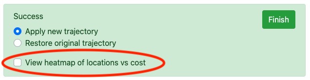 Heatmap checkbox