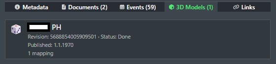 3D Models Tab