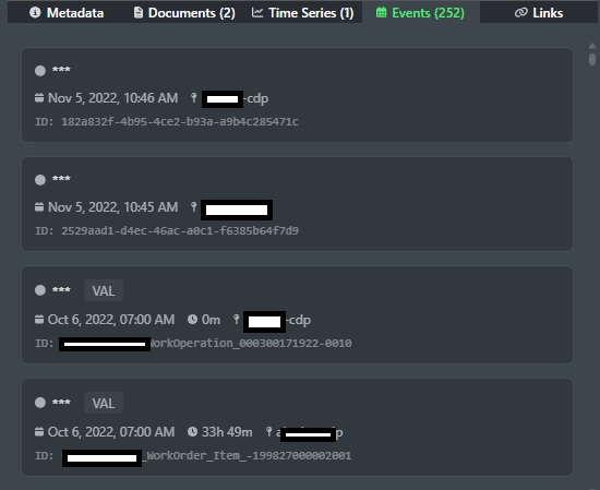 Events Tab
