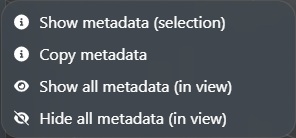 Metadata Options