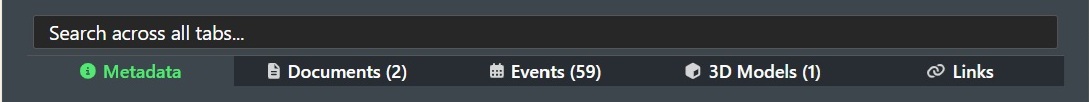 Object Tabs