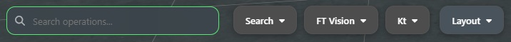 Top command bar